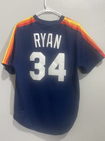 Authentic Mitchell & Ness Houston Astros Nolan Ryan Jersey- Size L Cover