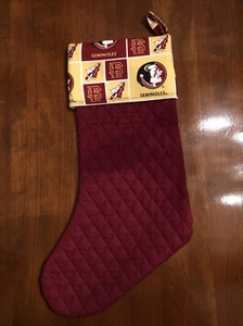 Florida State Seminole Weihnachtsstrumpf handgefertigt Unikat - Bild 1 von 7