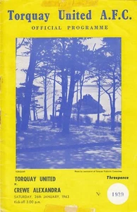 Torquay United v Crewe Alexandra 1962/3 (26 Jan) - Picture 1 of 1