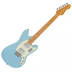 Chitarra elettrica vintage REVO Series 'Colt HH Twin Hardtail' ~ blu laguna - Foto 1 di 7