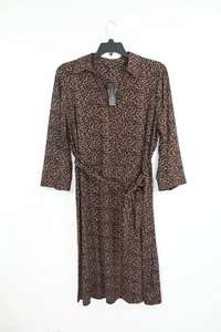 Talbots Plus Size Dress 1X New Women Animal Print Button Front rayon stretch - Picture 1 of 8