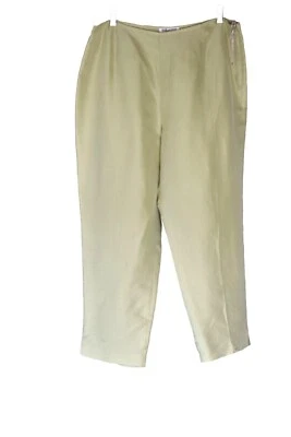 Pantalones cortos de seda verde claro Due per Due Collection para mujer talla 14 Foto 1 de 4