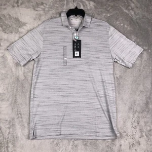 Walter Hagen Men's Perfect 11 Striation Pique Polo Gray White Small MGA11475 - Bild 1 von 7