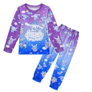 Cinnamon dog 3-10-year-old girls' sleepwear set, boys' long sleeved casual set - Picture 1 of 21