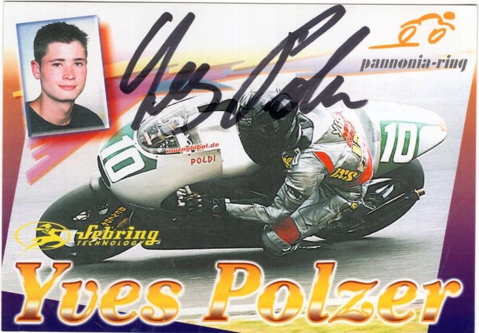 Yves Polzer (A) - Motorrad - original signierte Autogrammkarte - Bild 1 von 1