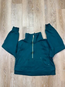 Lululemon Jacket Womens Extra Small Green Scuba Oversized Cropped Gym Yoga - Picture 1 of 13