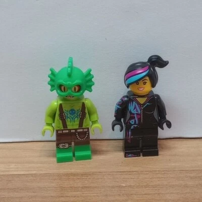 Lego Movie-lego Minifigure (Lot Of 2) WildStyle And Fish Man - Image 1 of 4