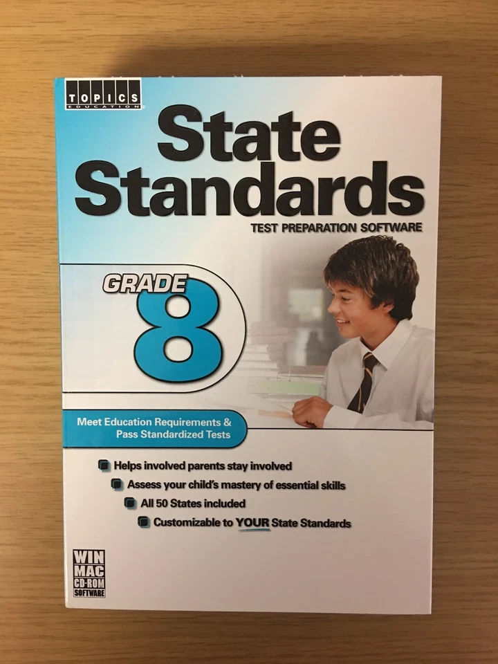 State Standards Test Preparation Software: Grade 8 - CD-ROM - Factory Sealed New - Image 1 of 4