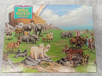 Rompecabezas de la Biblia - Arca de Noé 2 100 Piezas Rompecabezas Animales y Arco Iris Foto 1 de 3