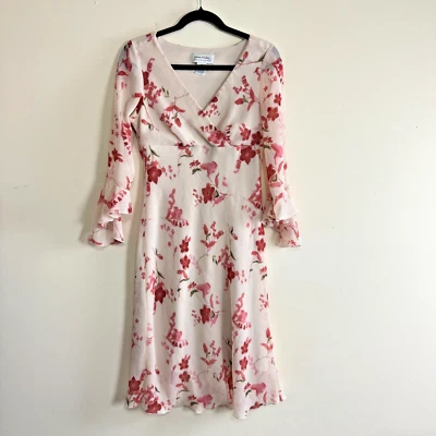 Vestido vintage para mujer Giorgio Fiorlini talla 6 floral caprichoso manga acampanada de hadas Foto 1 de 4