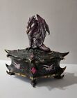 Mystic Legends Purple Dragon on Chest Trinket Box