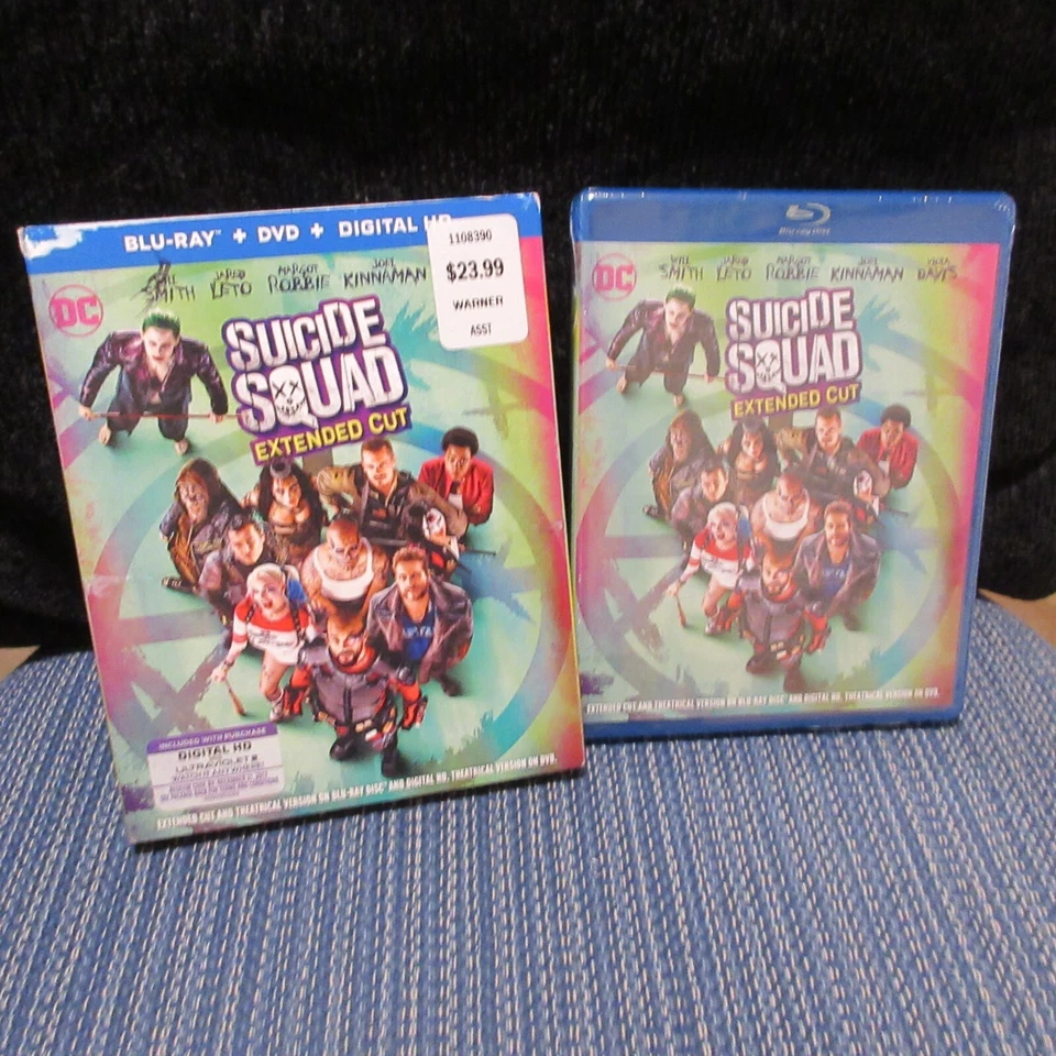 Suicide Squad Includes Digital Download BLURAY 2016 Region DVD