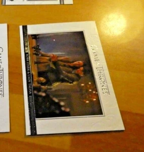 GAME OF THRONES CARD RARE CARTE DL8 ROBB STARK LADY TALISA GOT MINT - Picture 1 of 2
