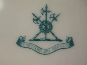 c1870 Keith Family Coat of Arms Armorial Heraldic Crest / Motto Mintons Plate - Picture 1 of 4