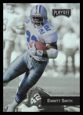 1993 Playoff Emmitt Smith #10    Dallas Cowboys 3F - Image 1 of 2