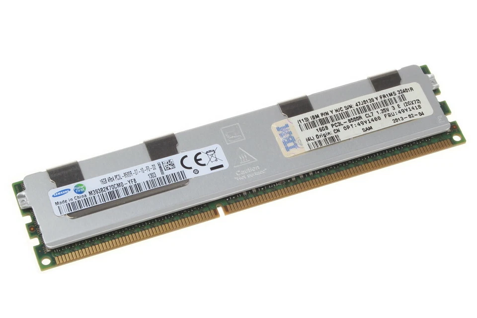 ACHTUNG NUR FÜR SERVER! IBM RAM 16GB // PC3L // 8500R // 4Rx4  // 49Y1418 - Bild 1 von 1