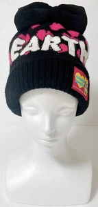 Knit hat with ribbon accent Japanese popular kids brand Earth Masic black Color - Picture 1 of 7