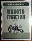 Kubota L175 L175T L175TP L175F L175FP Tractor Owner's Operator's & Parts Manual 