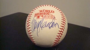 Larry Herndon AUTOGRAFIADO OFICIAL DE GRANDES LIGAS 84 SERIE MUNDIAL BALÓN FIRMADO JSA - Imagen 1 de 3