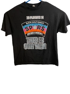 Vintage Spurs 2014 Playoffs T Shirt Duncan 21  Large  - Image 1 of 4