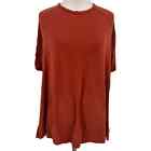 T-shirt femme Eileen Fisher orange tencel taille moyenne