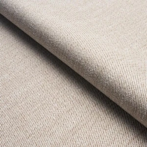 Schumacher Upholstery Fabric- Everett Performance Twill / Natural 2 yds 75880 - Picture 1 of 2