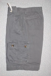 Boys GRAY DENIM CARGO SHORTS Adj Waist DRESSY CASUAL Belt Loops SIZE 12 - Picture 1 of 3