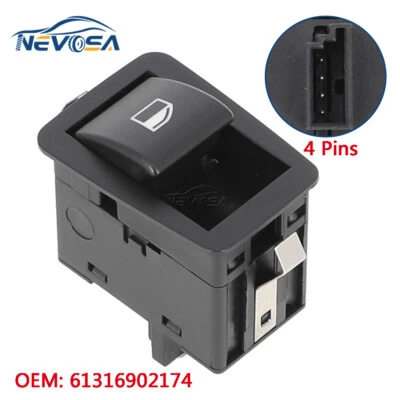 Window Switch Control Button For BMW 323i 325i 330i M3 328i 323ci 61316902174  - Image 1 of 4