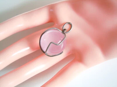 Rimorchio Quarzo Rosa Sfera Argento Testato 12,6 G / 3,3x2,2 CM - Immagine 1 di 4