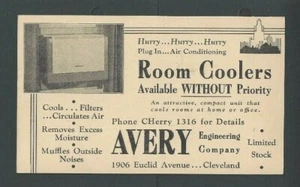 1942 Cleveland OH Avery Engineering Co Raumkühler Filter zirkuliert entfernt -- - Bild 1 von 1