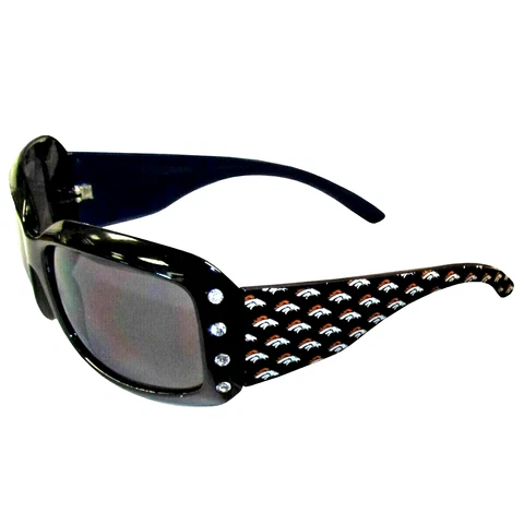 DENVER BRONCOS WOMENS SUNGLASSES BLING UV PROTECTION AND W/FREE POUCH/BAG NEW Cover