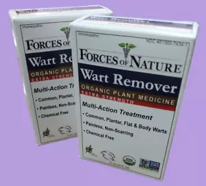 Lot of 2, Forces of Nature, Wart Remover, Extra Strength 11 ml + 11ml, 2 Pack - Picture 1 of 1