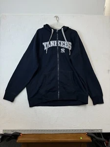 Antigua Men’s Size 2XL Navy Blue New York Yankees Victory Full-Zip Jacket - NWT - Picture 1 of 7