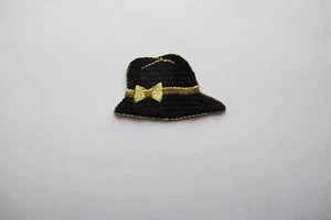 #2707 FASHION LADY, DAMENMÜTZE, SHOPPING STICKEREI APPLIKATION PATCH - Bild 1 von 3