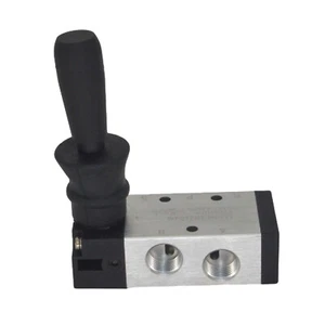 New 4H210-08 5/2 Way 1/4" PT Hand Pull Lever Pneumatic Air Valve Control - Picture 1 of 8