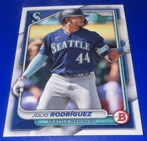Julio Rodriguez 2024 Topps Bowman Baseballkarte #90 Seattle Mariners - Bild 1 von 2