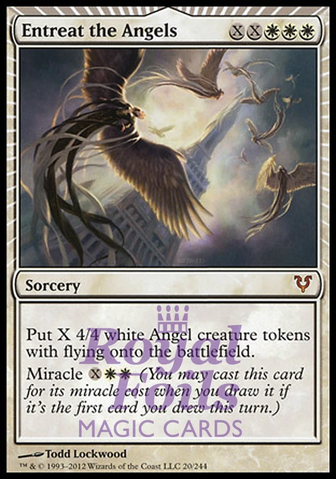 Entreat the Angels 1x FOIL AVR MTG Avacyn Restored Mythic MINT white - Image 1 of 1