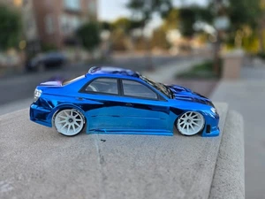200mm 1/10 Custom Paint SUBARU 4Tec-2 RDS HPI DC10 MST TT02 YD2 Body Only - Picture 1 of 7