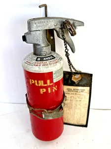 SELTEN VINTAGE CMSTP&P EISENBAHN FEUERLÖSCHER CHICAGO MILWAUKEE ROAD - Bild 1 von 14