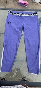 Girls Under Armour Cropped Leggings Youth Medium - Picture 1 of 3
