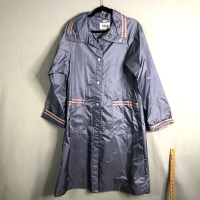 The Totes Coat Women 10 Lilac Rain Jacket Coat Water Repellant Packable - Image 1 of 4