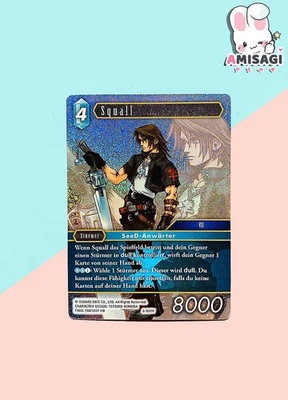 Final Fantasy Trading Card Game - Squall 8-035H Foil Carta TCG FF VIII - Image 1 of 3