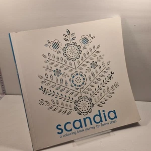 Scandia A Colouring Book Journey by Zeena Shah Paperback Art Book - Picture 1 of 10