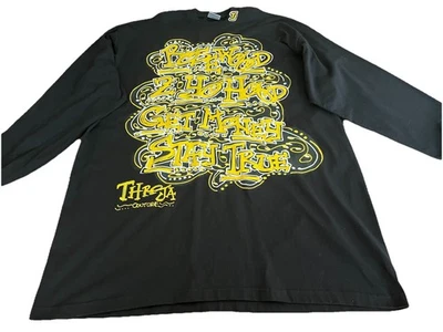 Shaka Wear Black Throja Couture Streetwear 4XL T-Shirt Long Sleeves Graffiti - Image 1 of 4