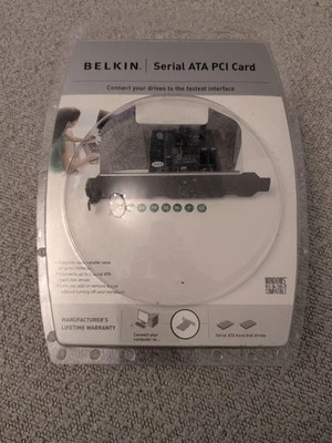 BELKIN - SATA II - SERIAL ATA PCI CARD F5U198 -  Windows 98 SE, Me, 2000, XP - Image 1 of 2