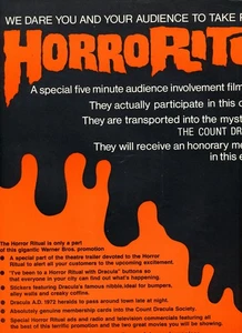 DRACULA AD 1972 / CRESCENDO 1972 Hammer Christopher Lee 2 page Trade Ad fantasy - Picture 1 of 2