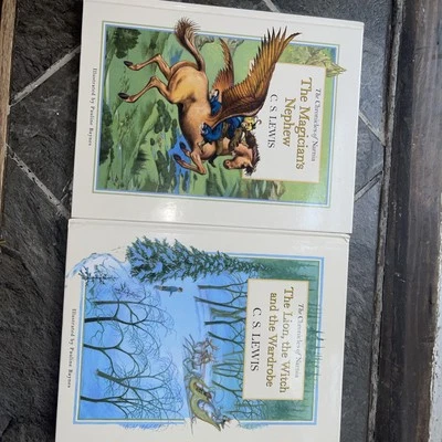 The Chronicles Of Narnia 2 Illistrated Book Set, The Magicians Nephew, The Lion, - Image 1 of 3
