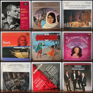 58 VINYLES CLASSIQUE BERLIOZ CHOPIN TCHAIKOVSKY BEETHOVEN FAURE BACH... - Picture 1 of 9