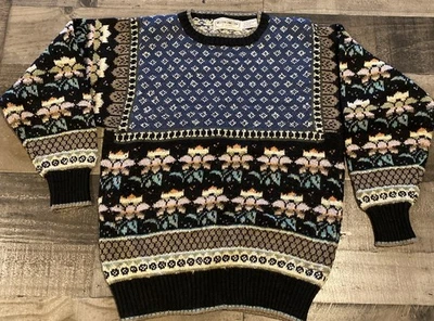 Suéter Vintage Western Connection Vaquero Rodeo Western Multicolor Talla M Bling Foto 1 de 4