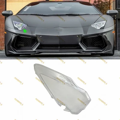 For Lamborghini Aventador 2012-2021 Right Side Front Headlight Lens Cover + Glue - Image 1 of 4